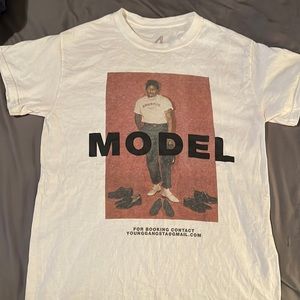 Graphic Tee, size S, YG “MODEL” tee shirt.